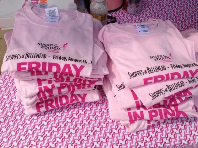 komen 8 friday in pink tshirts