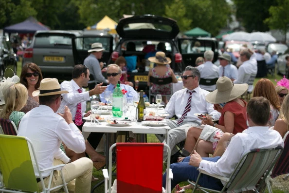 Spectators Enjoy The Start Of The Henley Royal Regatta